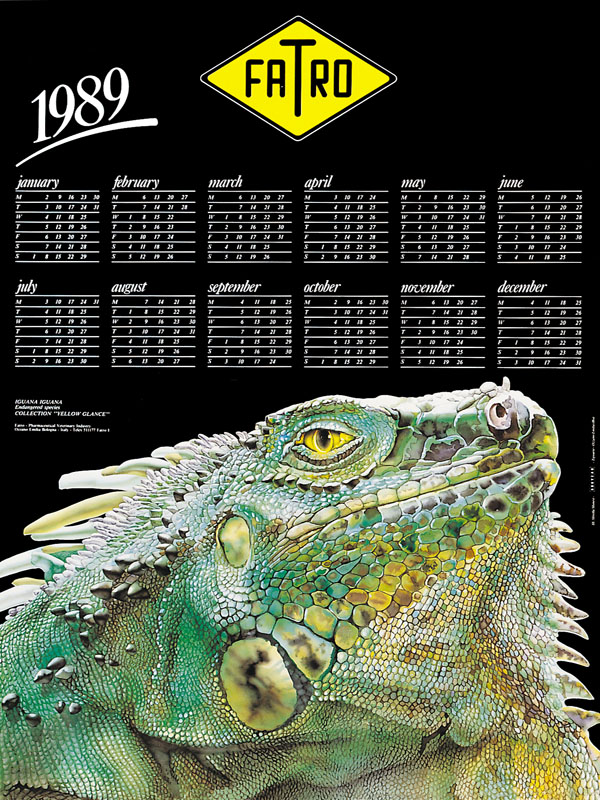 FATRO calendar 1989